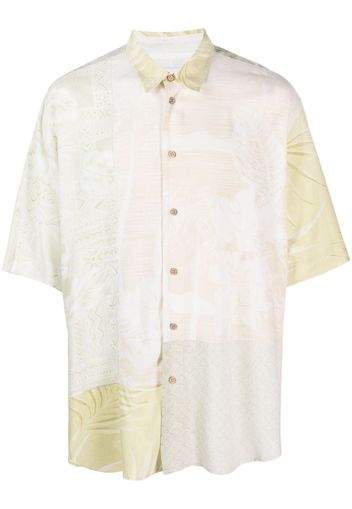 Magliano Hawaiian-print patchwork shirt - Verde