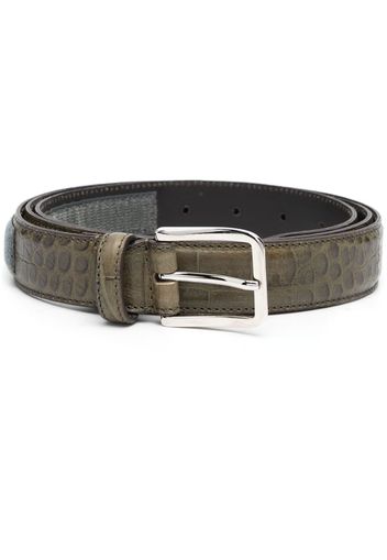 Magliano crocodile-effect leather belt - Verde
