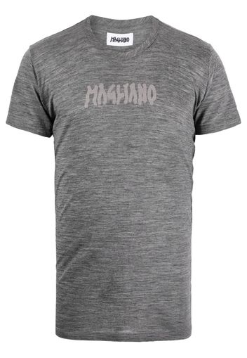 Magliano logo-print mélange-effect T-shirt - Grigio