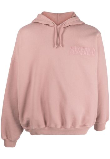 Magliano logo-embroidered cotton hoodie - Rosa