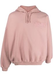 Magliano logo-embroidered cotton hoodie - Rosa