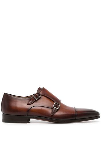 Magnanni double-buckle monk shoes - Marrone