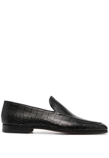 Magnanni crocodile effect loafers - Nero