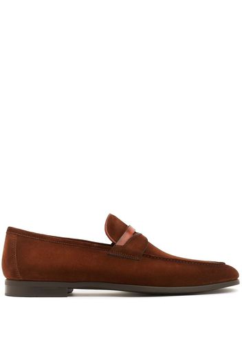 Magnanni suede slip-on loafers - Marrone
