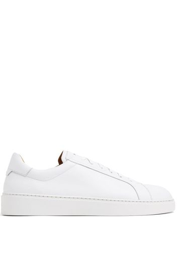 Magnanni leather low-top sneakers - Bianco