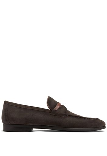 Magnanni slip-on suede loafers - Marrone