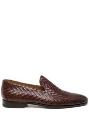 Magnanni interwoven leather loafers - Marrone