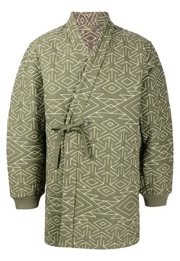 Maharishi reversible padded kimono jacket - Verde