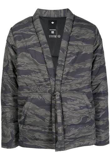 Maharishi Kimono imbottito con effetto vissuto - Grigio