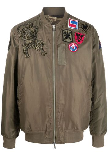 Maharishi Bomber reversibile con applicazione - Verde