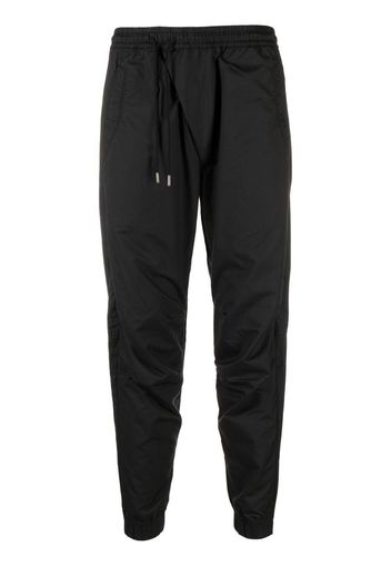 Maharishi off-centre drawstring track pants - Nero