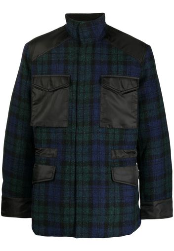 Maharishi tartan elasticated-waist jacket - Nero