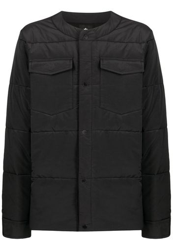 Maharishi collarless padded jacket - Nero