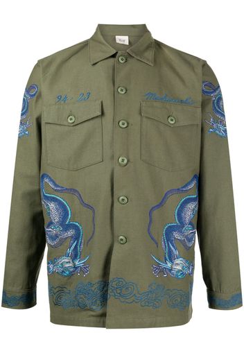 Maharishi Camicia con ricamo - Verde