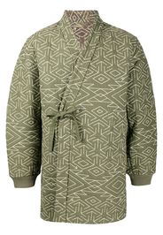 Maharishi reversible padded kimono jacket - Verde