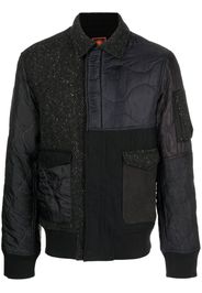 Maharishi zip-up patchwork jacket - Nero