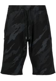 Maharishi Bonsai Forest-print cotton shorts - Blu