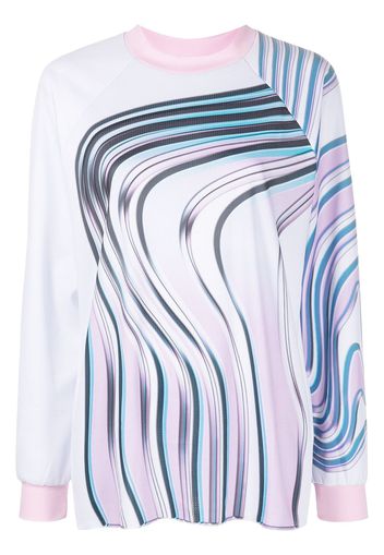 Maisie Wilen wave-print top - Multicolore