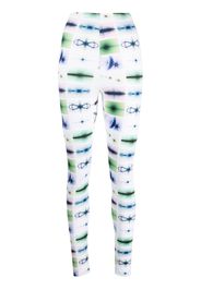 Maisie Wilen graphic-print leggings - Bianco