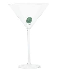 Maison Balzac ornamental-detail martini glass - Verde