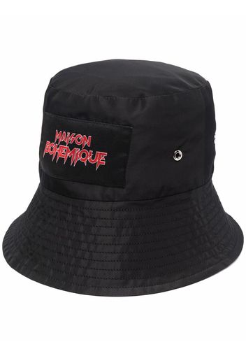 Maison Bohemique logo patch bucket hat - Nero