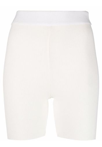 Maison Bohemique Shorts a coste - Bianco