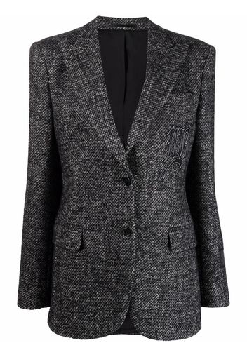 Maison Bohemique Blazer con ricamo - Grigio