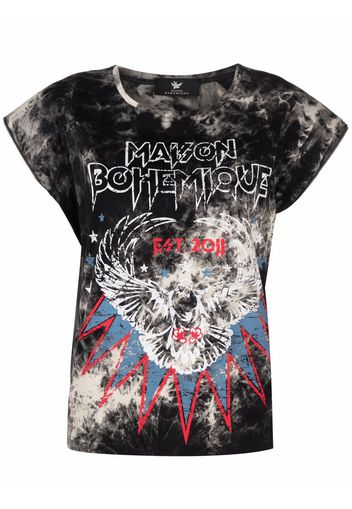 Maison Bohemique T-shirt con stampa - Nero