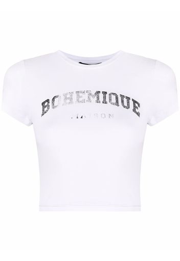 Maison Bohemique T-shirt con stampa - Bianco