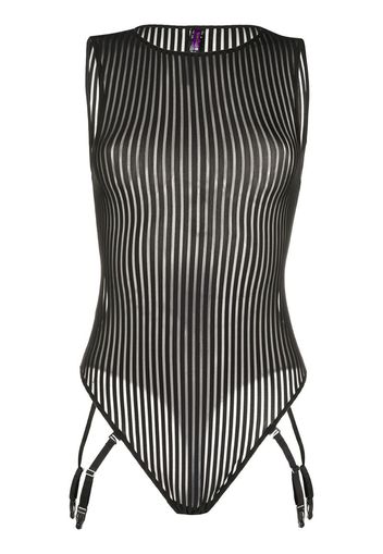 striped bodysuit