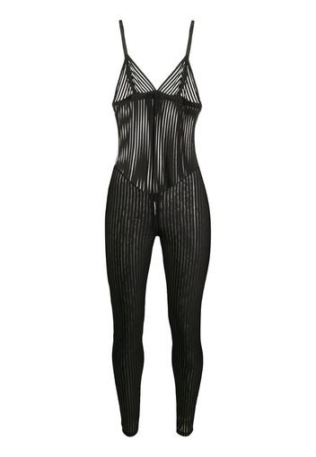 striped catsuit