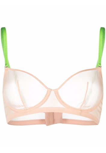 Maison Close mesh underwired bra - Toni neutri