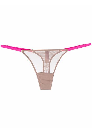 Maison Close mesh mini thong - Toni neutri