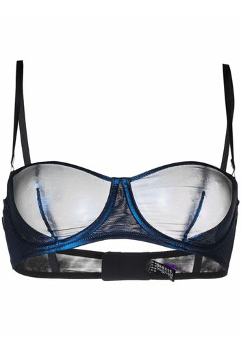 Maison Close blue angel balcony tulle bra