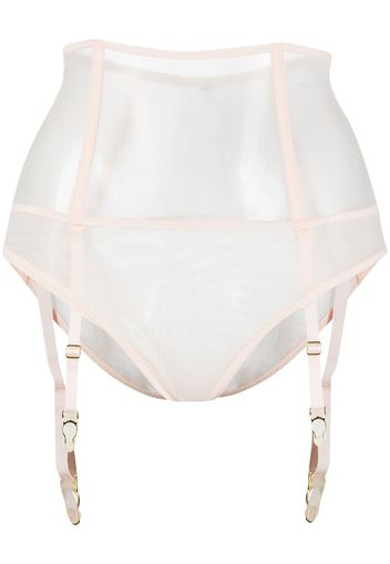 Maison Close L'Amoureuse high-waisted suspender briefs - Rosa