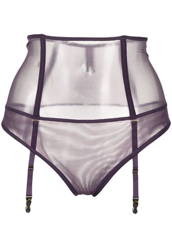 Maison Close L'Amoureuse high-waisted suspender briefs - Viola