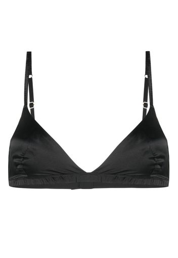 Maison Close silk triangle cup bra - Nero