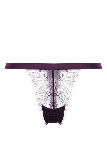 Maison Close semi-sheer lace thong - Viola