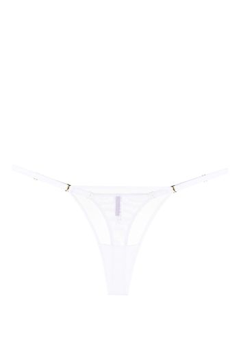 Maison Close Tanga semi trasparente Mini - Bianco