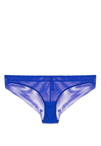 Maison Close Slip Corps à Corps a vita bassa - Blu