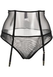 Maison Close high-waist garter thong - Nero