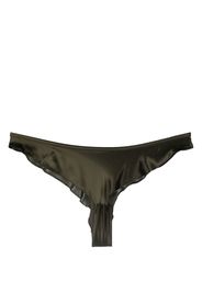 Maison Close flared satin-finish briefs - Verde