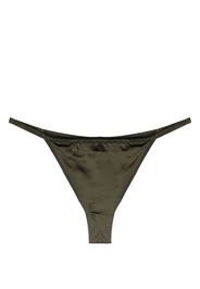 Maison Close satin silk thong - Verde