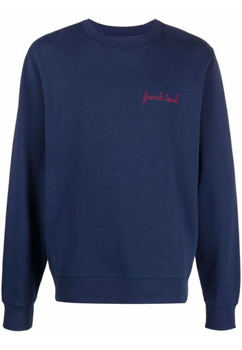 Maison Labiche Maglione con ricamo - Blu