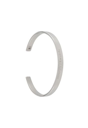 logo-engraved cuff bracelet