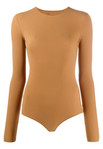 long-sleeve fitted bodysuit