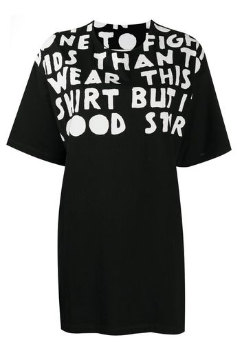 slogan print T-shirt