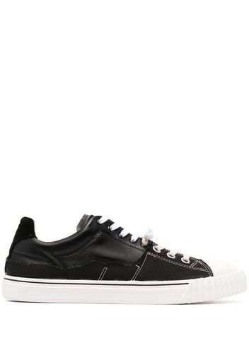 panelled low-top sneakers