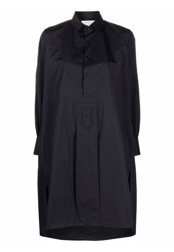 Maison Margiela high-low hem shirtdress - Blu