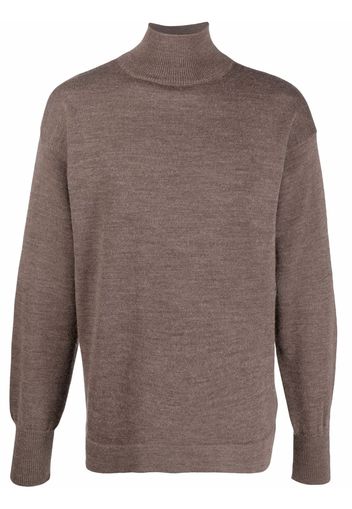 Maison Margiela roll-neck jumper - Marrone